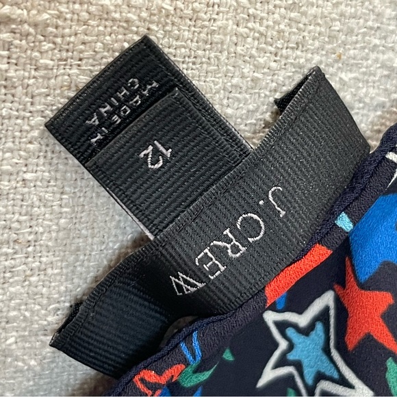 J. Crew kaleidoscope star print blouse size 12 NWOT - Picture 6 of 6